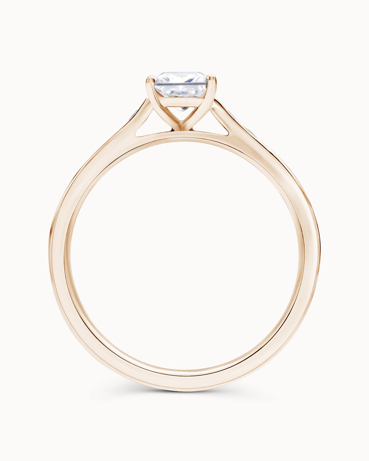 Fannie grande | Engagement ring | Side-stone ring with diamonds 