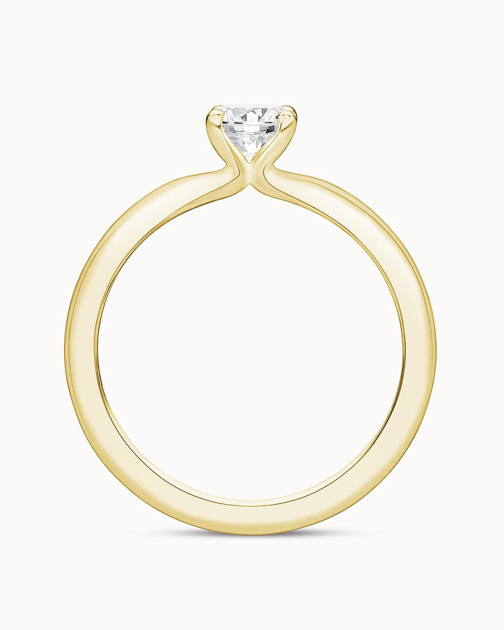 Cora solitaire ring 18K gold & lab-grown diamond from VANBRUUN